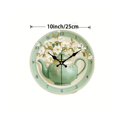 Vintage Green  Wall Clock, Fresh Country Style10-Inch, AA Battery Not Included....