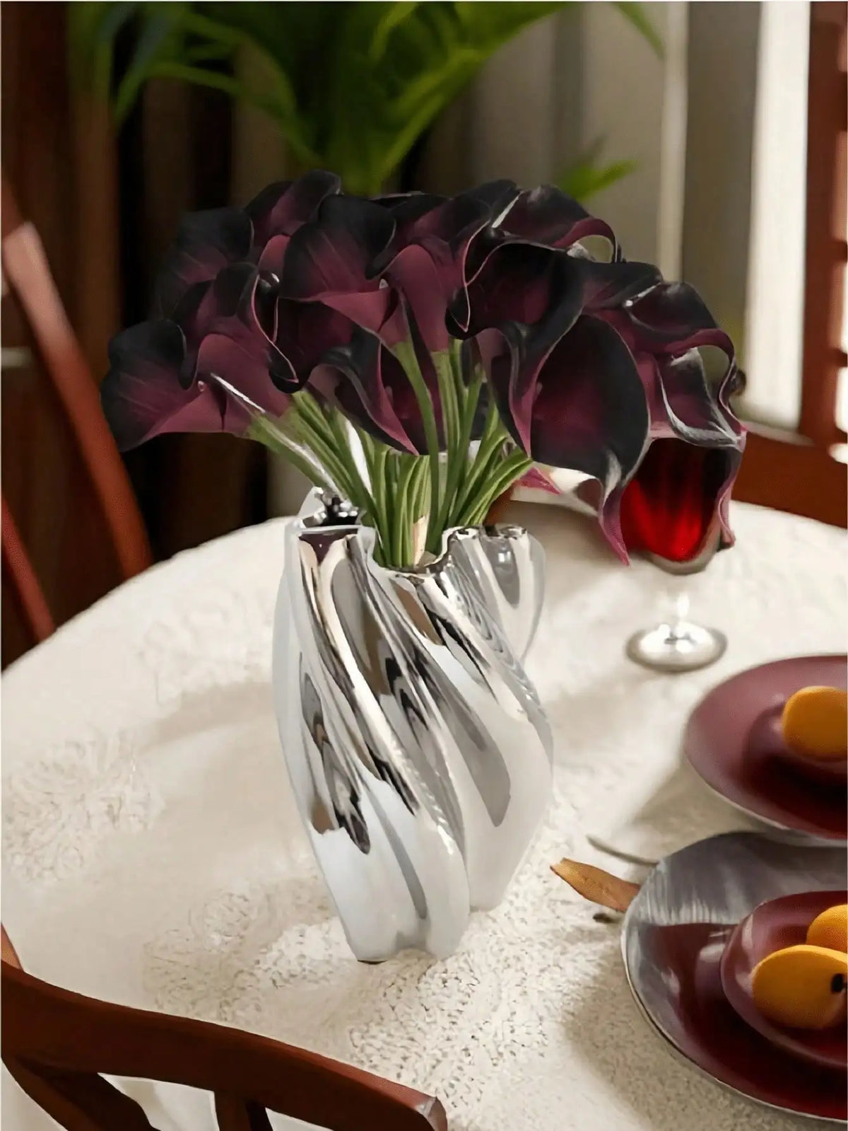 4pcs/8pcs/10pcs Artificial Calla Lily Bouquet, Realistic Touch