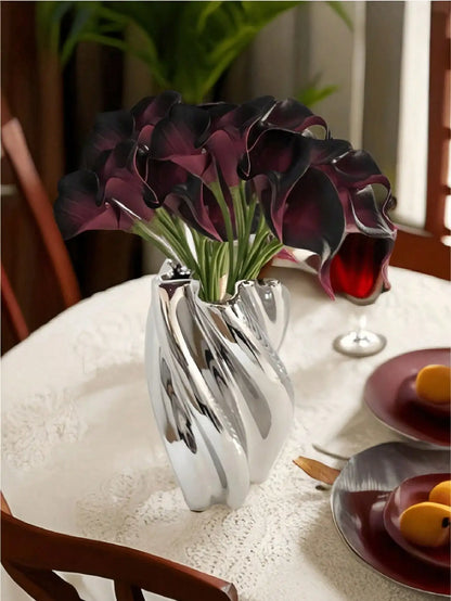 4pcs/8pcs/10pcs Artificial Calla Lily Bouquet, Realistic Touch