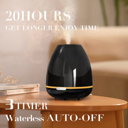 10 Oz Aromatherapy Diffuser, 2 Colors, Cool Mist Air Humidifier, Essential Oils Diffuser with 7 Colors Light