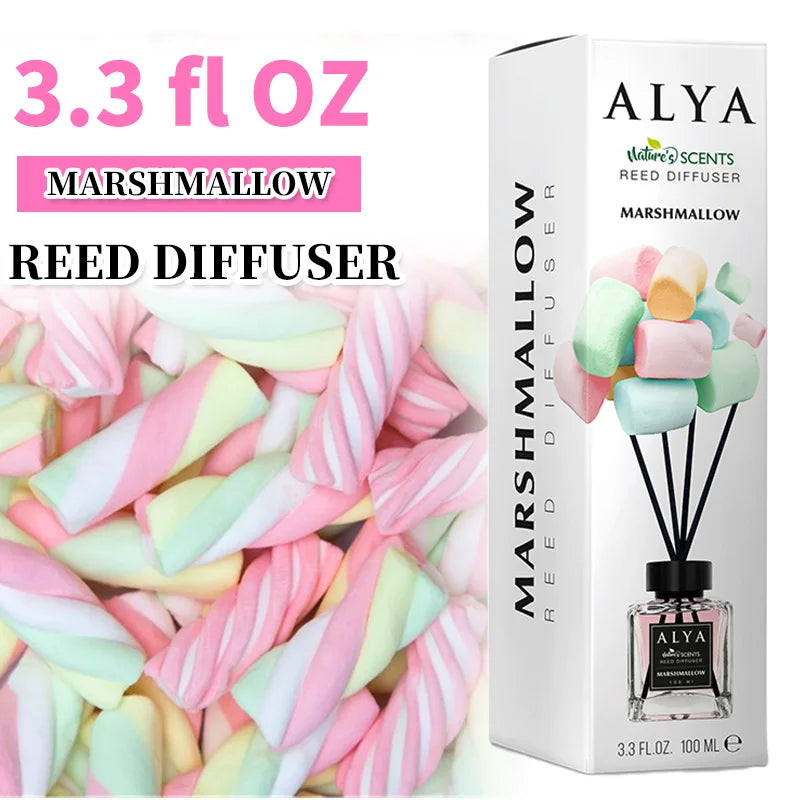 3.3oz Reed Diffuser Set with 14 Different Scents & 4 Incense Sticks, Essential Oil Air Freshener....