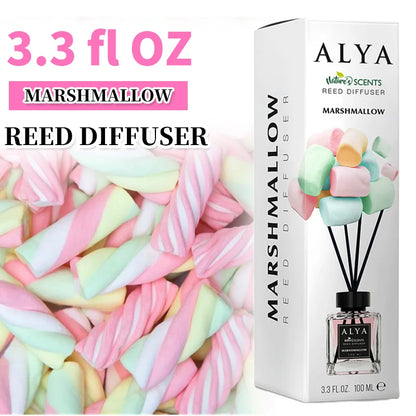 3.3oz Reed Diffuser Set with 14 Different Scents & 4 Incense Sticks, Essential Oil Air Freshener....