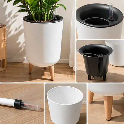 Self‑Watering Raised Planter with Water Level Indicator