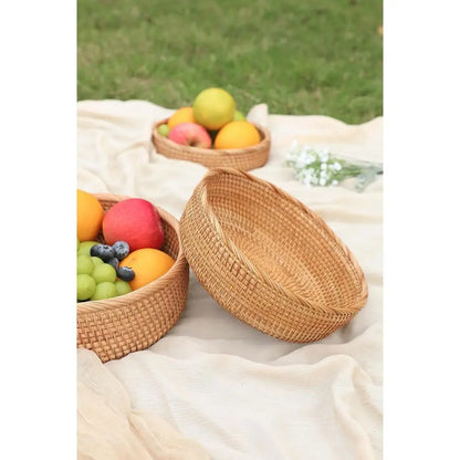 Natural Rattan Handwoven Wicker Bread Basket....