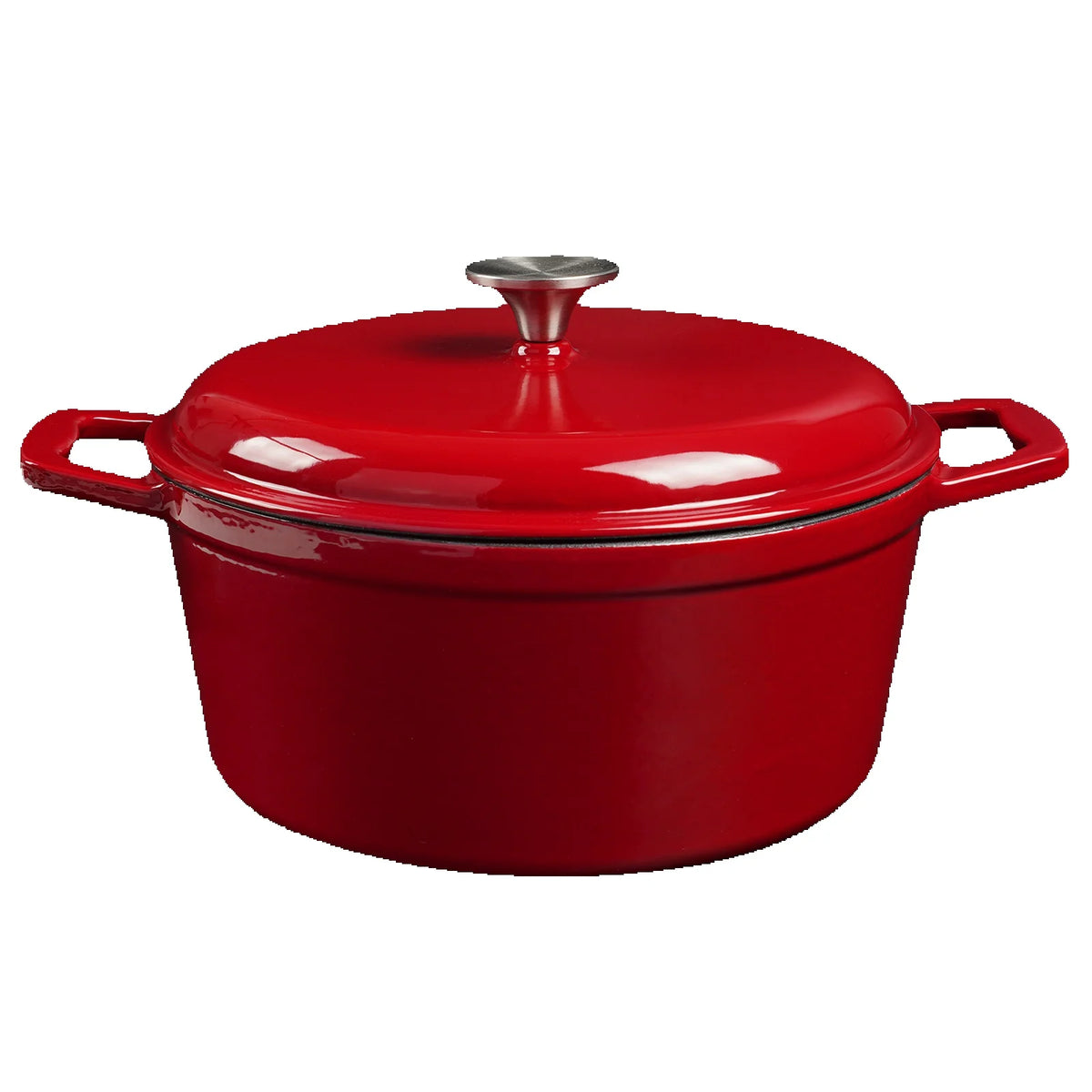 4.75Qt Enameled Cast Iron Dutch Oven With Lid, Non-Stick Enamel Coating, & Oven Safe....