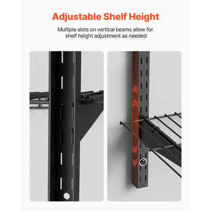 3-Tier Wall Garage Shelving 11x36in 150lbs Per Shelf, Adjustable.....