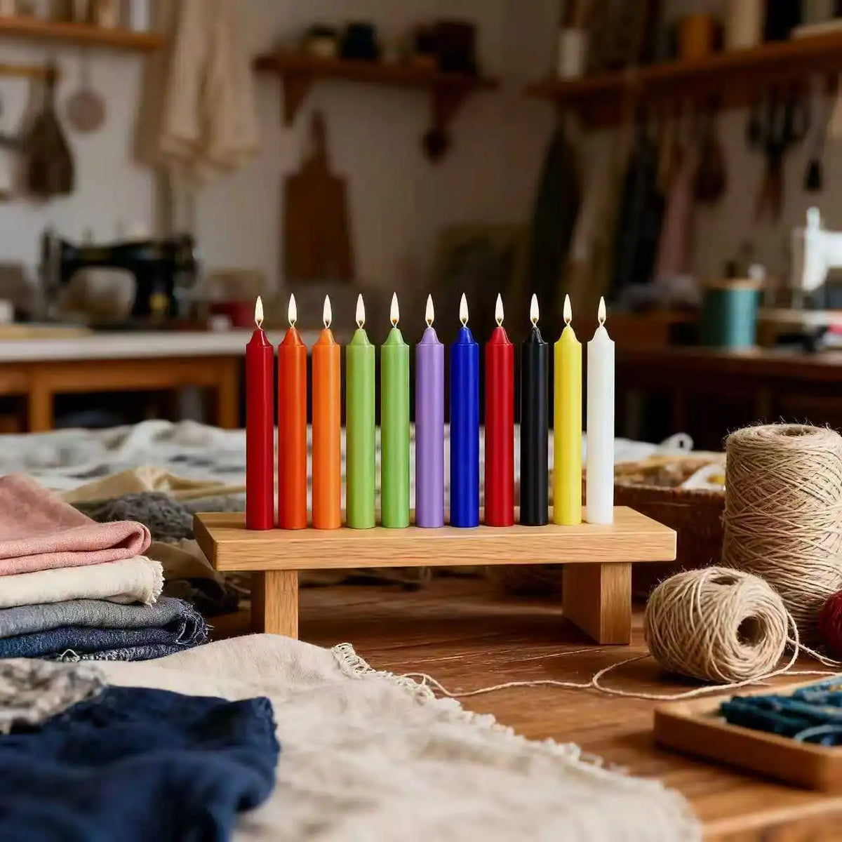98 pieces of colorful 4-inch wax sticks, smokeless, odorless, drip-free, suitable for family dinners, birthday candles