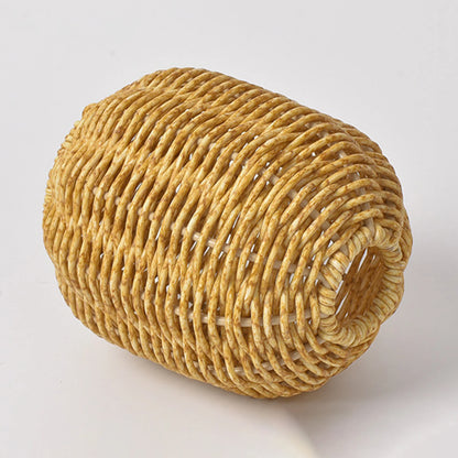 Handmade Vintage Hand Woven Rattan Vase