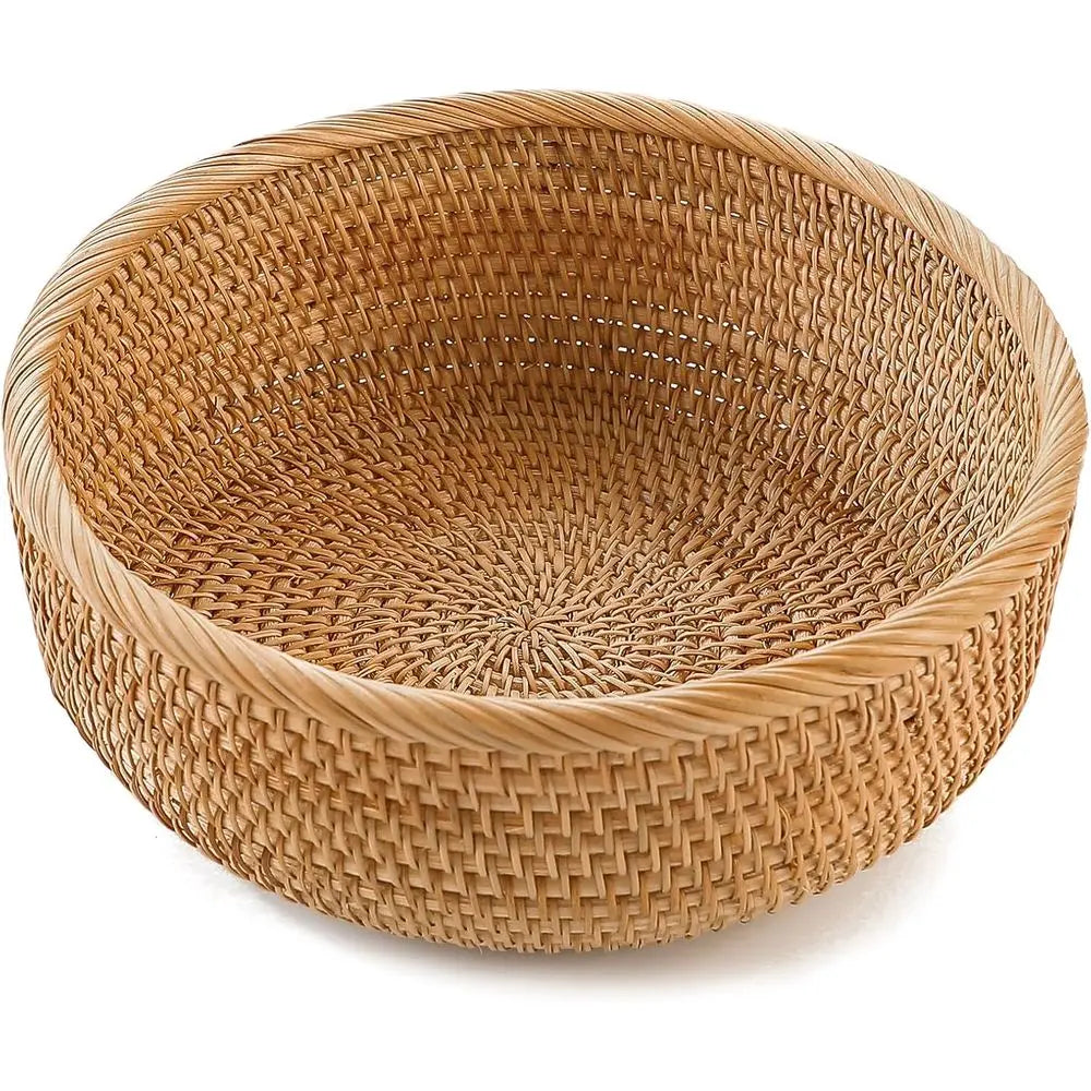 Natural Rattan Handwoven Wicker Bread Basket....