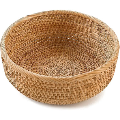 Natural Rattan Handwoven Wicker Bread Basket....