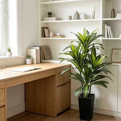 4/5/6 FT Artificial Plants Dracaena Tree, with Tall Planter....