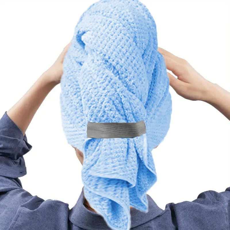 24x40 Inch 6 Colors, Microfiber Quick Dry Hair Towel, Very Absorbent & Soft, with Elastic Band....