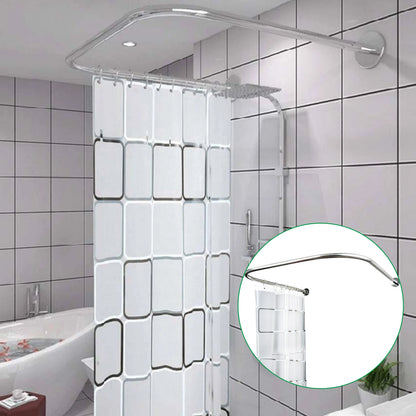 Stainless Steel U-Shaped Shower Curtain Rod Set, Retractable.....