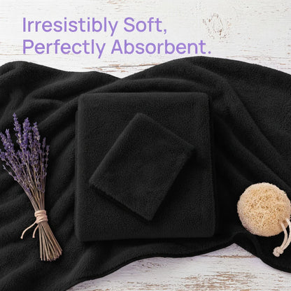 15 Colors, 18-Piece Coral Fleece Bath Towel Set, 4 Bath Towels 4 Hand Towels 10 Washcloths, Ultra Soft Plush Bathroom Towels Set....