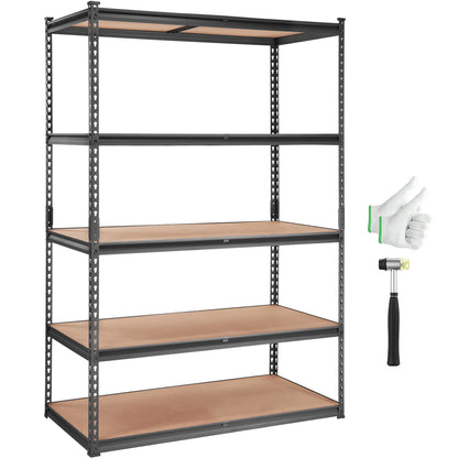 5 Layers Standing Storage Shelving Unit Heavy Duty Metal Rack