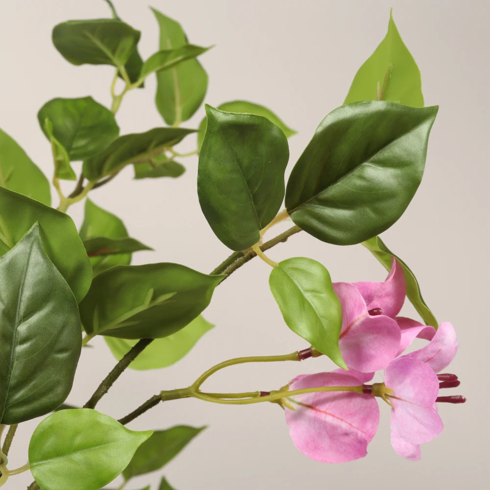 5FT Artificial Bougainvillea Flowering Tree with Black Plastic Pot, Realistic...