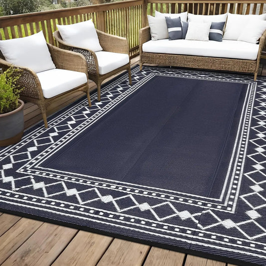 9x18/8X10FT Waterproof Plastic Carpet Washable Outdoor Mat