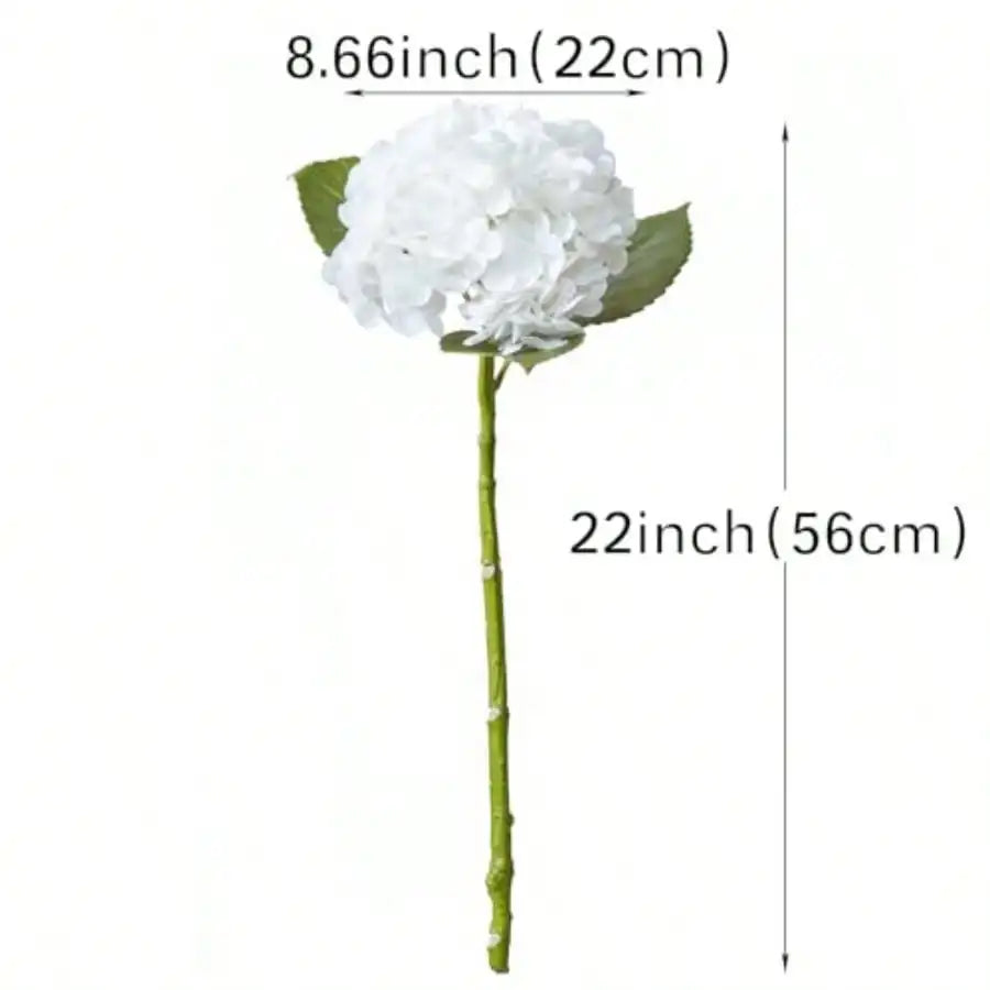 4PCS Artificial Flowers Large Hydrangeas Flowers, White
