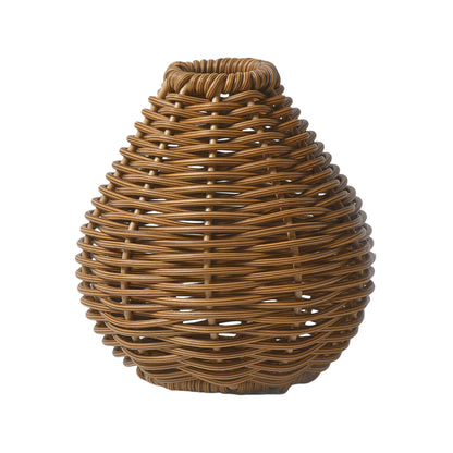 Handmade Vintage Hand Woven Rattan Vase
