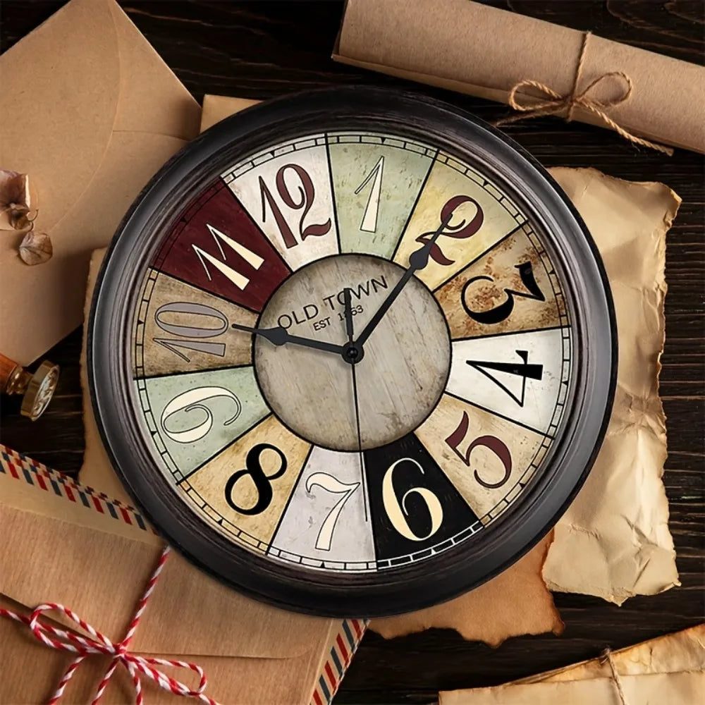 Vintage12, 10 Inch Wall Clock AA Battery