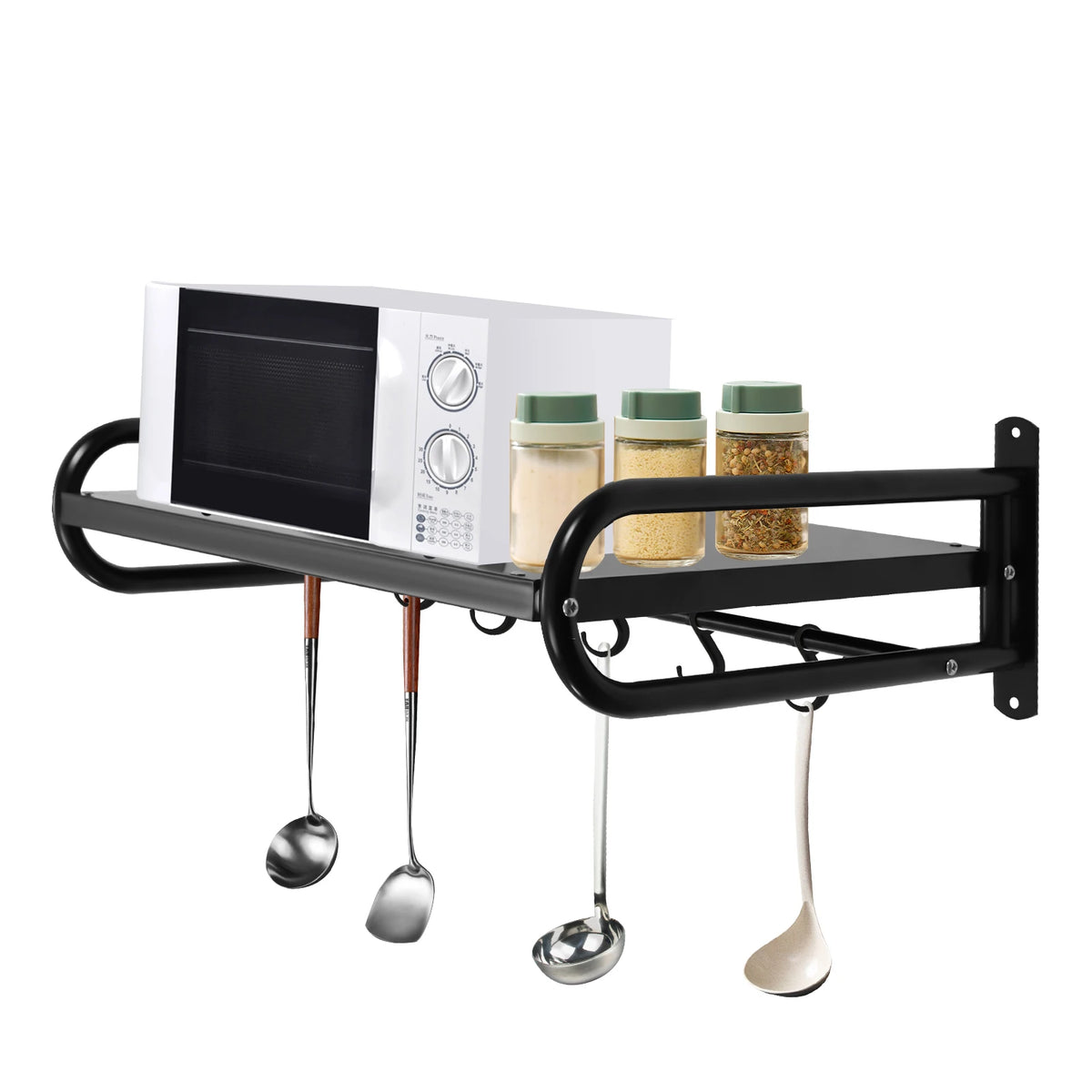 Microwave Oven Carbon Steel Wall Shelf Heavy Duty Commercial or Household