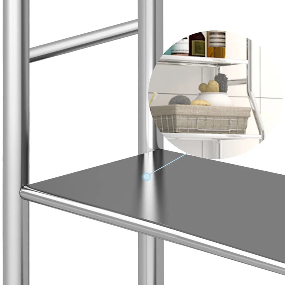 Over Toilet Storage Shelf,2/3-Tier Freestanding, Metal