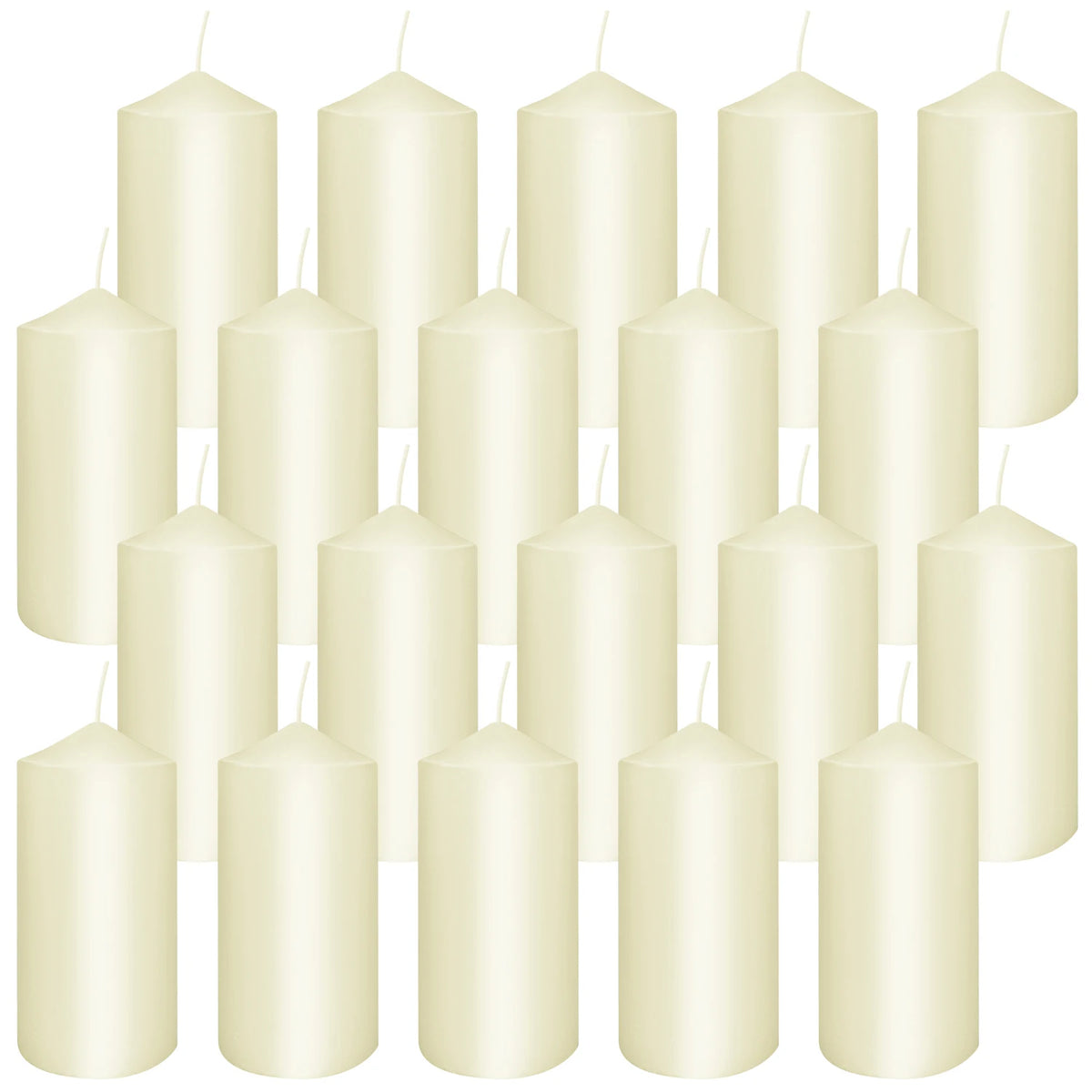20 4-Inch Pillar Wax, 3 Colors...