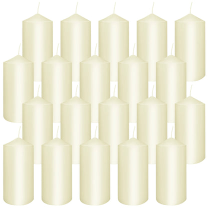 20 4-Inch Pillar Wax, 3 Colors...
