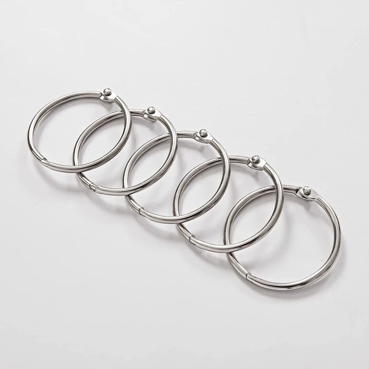 24 Pack Shower Curtain Rings, Rust Proof, Keychain Key Rings....