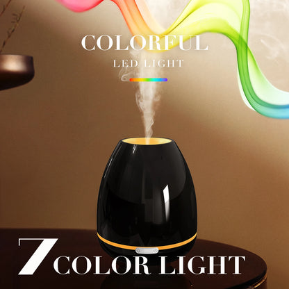 10 Oz Aromatherapy Diffuser, 2 Colors, Cool Mist Air Humidifier, Essential Oils Diffuser with 7 Colors Light