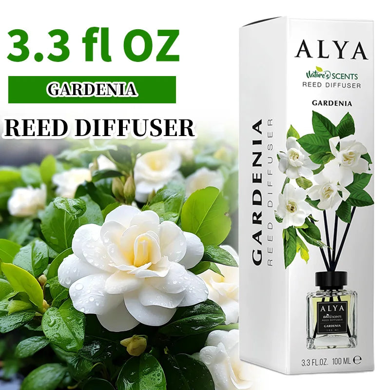 3.3oz Reed Diffuser Set with 14 Different Scents & 4 Incense Sticks, Essential Oil Air Freshener....