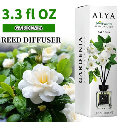 3.3oz Reed Diffuser Set with 14 Different Scents & 4 Incense Sticks, Essential Oil Air Freshener....