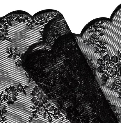 2Panels, 3 Different Solid Color Sheer Curtains with Wave Lace Trim And Floral Patterns,4 Different Sizes....