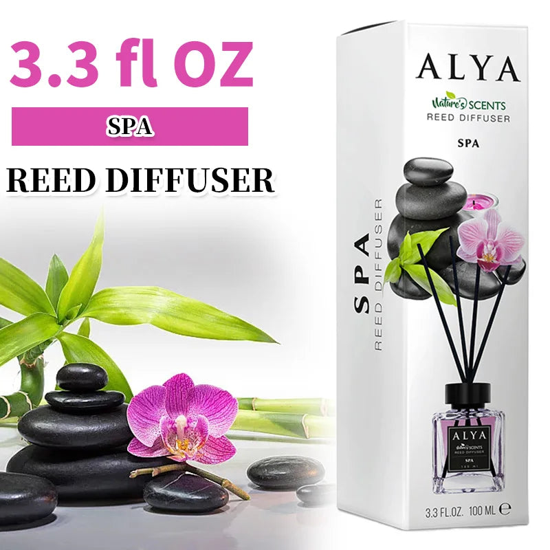3.3oz Reed Diffuser Set with 14 Different Scents & 4 Incense Sticks, Essential Oil Air Freshener....