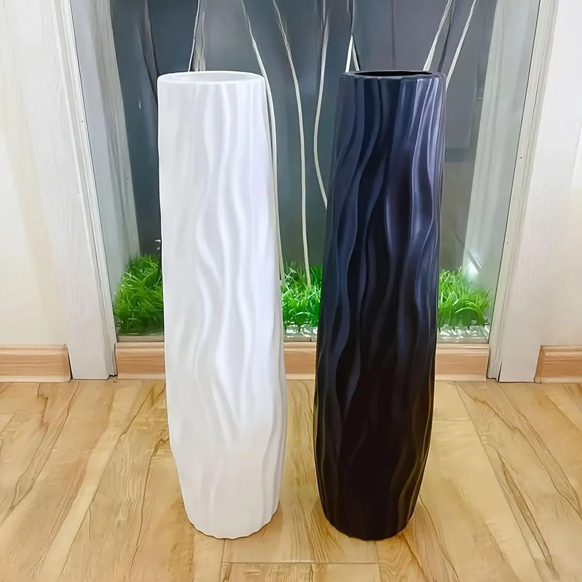 Large Tall Simple Plastic Flower Vase