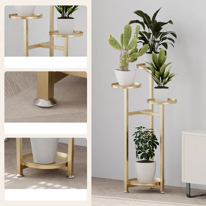 5 Tiered Metal Plant Stand Indoor, with Anti-slip Feet ...