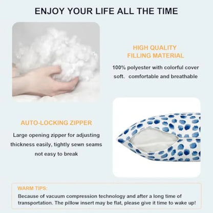 Pack of 2 Waterproof Indoor Outdoor Throw Pillow sets....