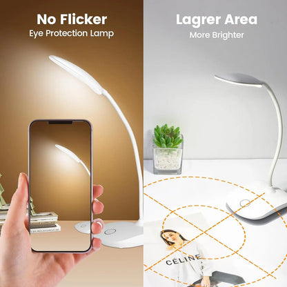 Rechargeable Touch Control Lamp, , Flexible Gooseneck Arm, Wireless