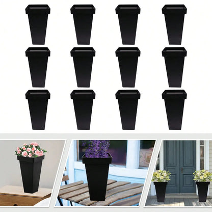 12Pcs Flower Buckets 13.4 In Floral Bucket Plastic