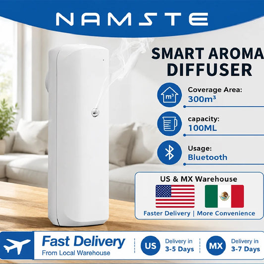 10 Oz Aromatic Oil Diffuser Bluetooth Fragrance Diffuser, Plug In. Aroma Oil Diffuser, 2 Colors.....
