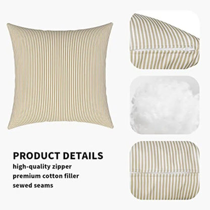 Pack of 2 Waterproof Indoor Outdoor Throw Pillow sets, In Many Styles....