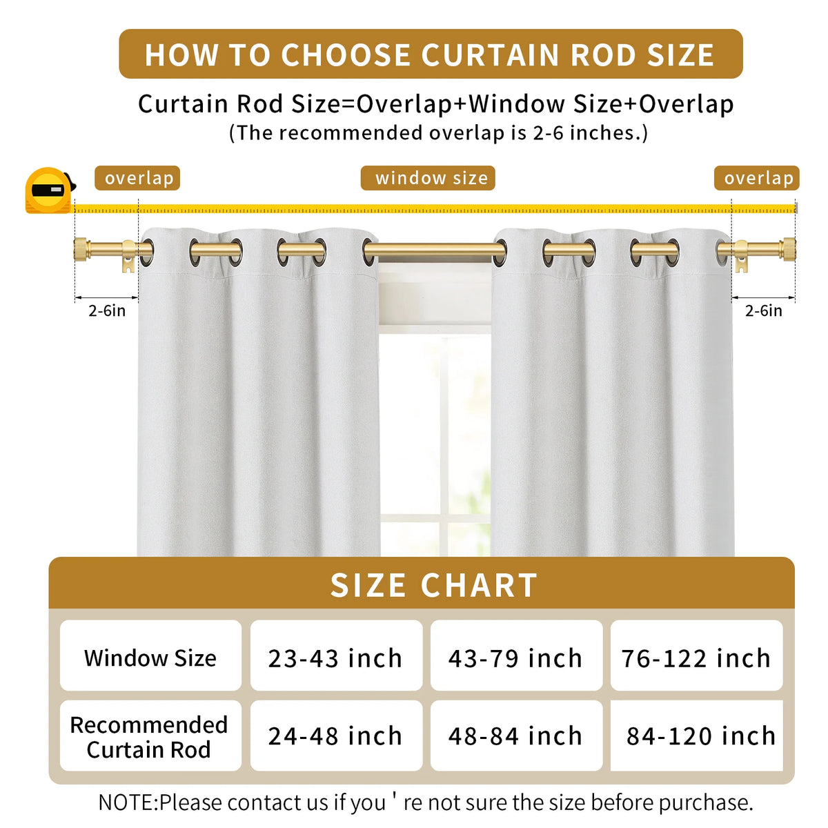 1 Set Of Double Heavy-Duty 5/8 Dia. Curtain Rod, Telescoping, 3 Sizes, 3 Colors.....