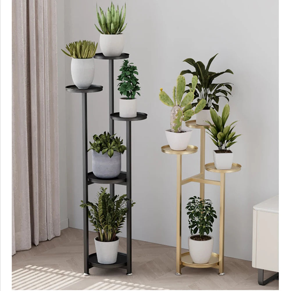 5 Tiered Metal Plant Stand Indoor, with Anti-slip Feet ...