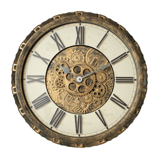 15/18 Inch Vintage Gear Wall Clock, 6 Styles 2 Sizes, AA Battery Needed....