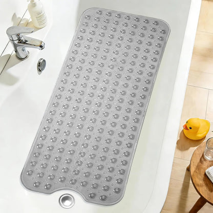 Extra Long Non Slip Bathtub Shower Mat 40 X 16 Inch, Drain Holes, Machine Washable, in 4 Colors.....