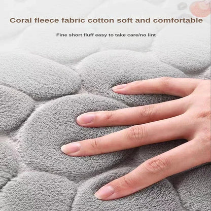 Non Slip Bathroom Mat Cobblestone Pattern, Absorbent, Machine Washable.....