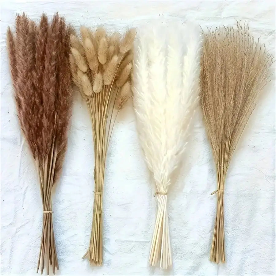 10/20/30pcs White Artificial Pampas Grass 17.3/Inch