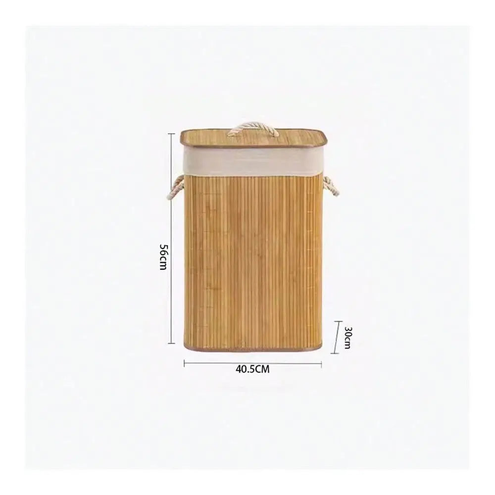 Natural Bamboo Wicker Laundry Basket, Laundry Hamper, Foldable Storage Rack....