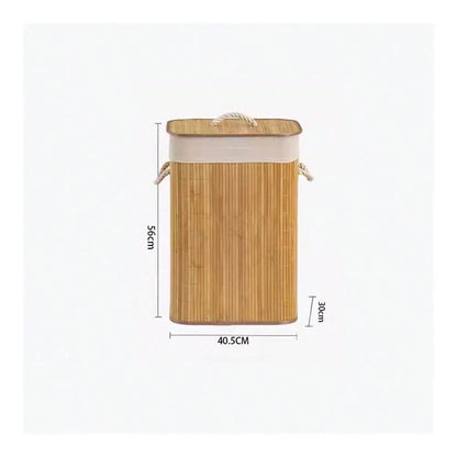 Natural Bamboo Wicker Laundry Basket, Laundry Hamper, Foldable Storage Rack....