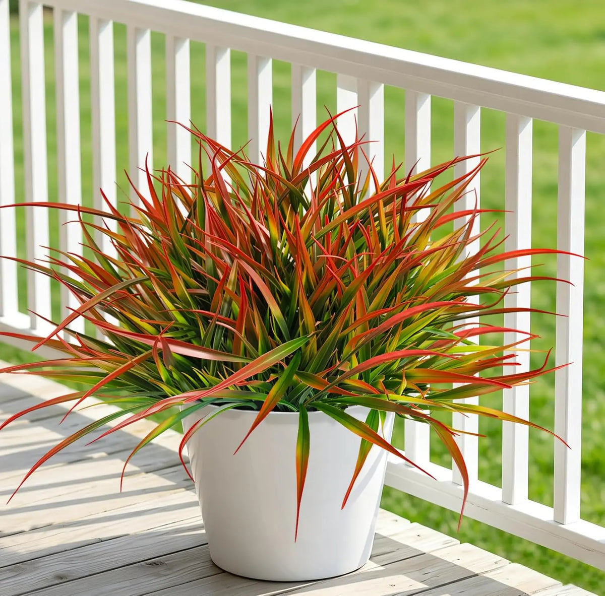 6 Bouquets (No Pot) UV Resistant Artificial Grass Plant
